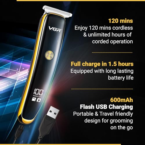 VGR V-966 110g Gold Hair Trimmer - Image 7