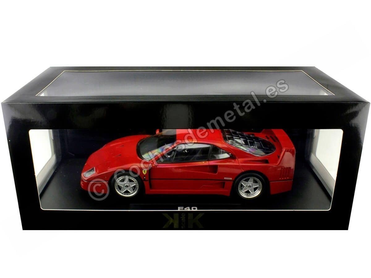 Ferrari F40 Italia 1987 - Miniature KK-Scale 1/18 - Rouge Métal - Collection