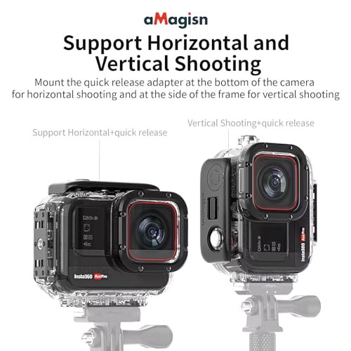 Image of Dive Protective Case for Insta360 AcePro /AcePro 2 Camera Underwater Waterproof Protective Accessories (Waterproof Dive Case for AcePro Camera)