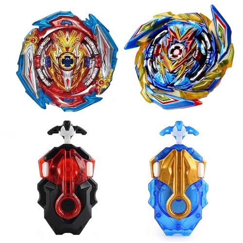 Netoke Peonzas de Batalla Gyros Set, 4D Battle Gyros Model Speed Gyros con, Juguetes clásicos Regalo para,(B-163+B-173-1)