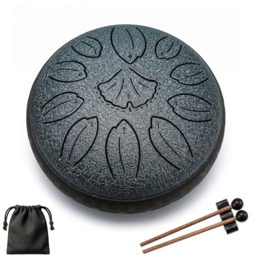 Steel Tongue Drum 6 Inch 11 Notes Garden Rain Drum Musical Instrument Gift | Meditation Percussion...