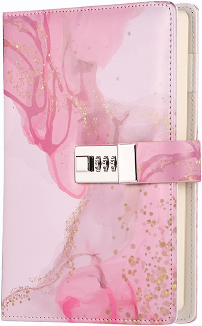Dzhzal Diary with Lock for Girls Boys and Women Lockable Leather