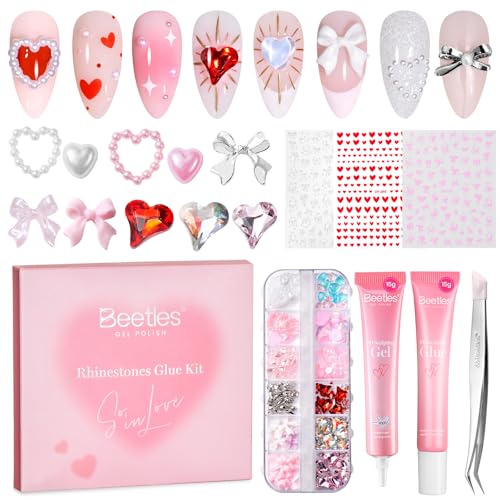 Image of Beetles Rhinestones Glue Kit 3D Gel Nail Art & Sculpting Gel Glue