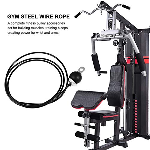 1 Conjunto Acessórios Para Equipamentos De Ginástica Fio De Blocos De Elevação Exercício De Polia Má