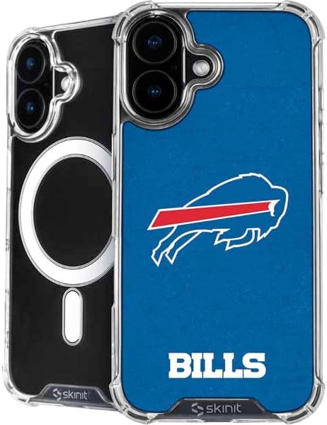 Skinit Phone Case Compatible with MagSafe iPhone 17 - Officially Licensed NFL Buffalo Bills Distressed Design