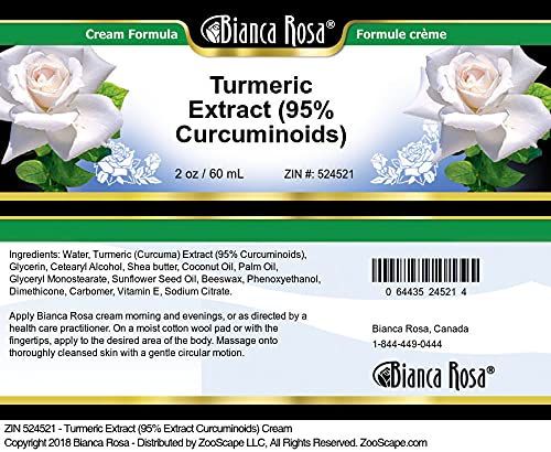 Bianca Rosa Turmeric Extract 95 Curcuminoids Cream 2 oz ZIN 524521 — view 3
