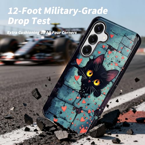 Coque Galaxy S26 Plus évite les chutes avec sa texture chat - 3
