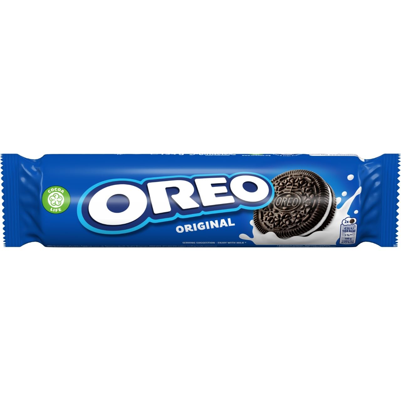 Oreo Original Sandwich Biscuits, Classic Cookies Filled with Vanilla Crème, 1 x 154 g (Pack of 1)