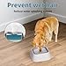 Ocean Ice Dog Water Bowl,No Spill Water Bowl for Dogs 45oz Large Capacity,Safety Foam in The Dog Bowl, No Spill Bowl for Elevated Design Mess Proof is Easy to Clean, is Suitable for All Pets