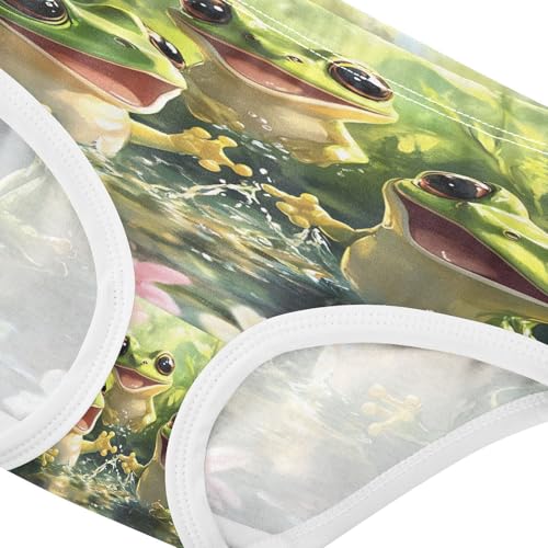 Three Frogs Birds Flower Toddler Girls's Underwear 2T 202b90064