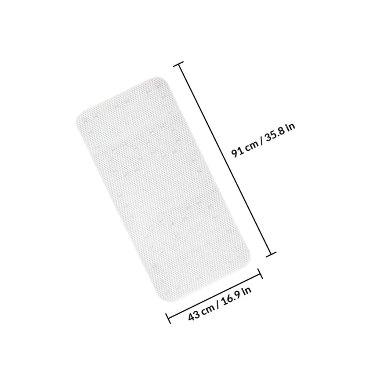 WOONEKY Alfombrilla de Color Claro con Diseño Transpirable Adecuada para de PVC Antideslizante y Lavable a Mano Bañera Baño Seguro y Cómodo