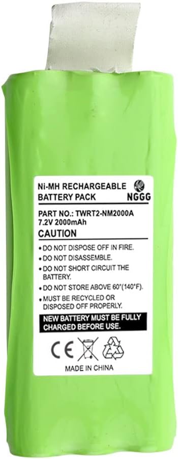 Replacement Battery for Ritron BPS-6N-MH (2000mAh Ni-MH 7.2V)
