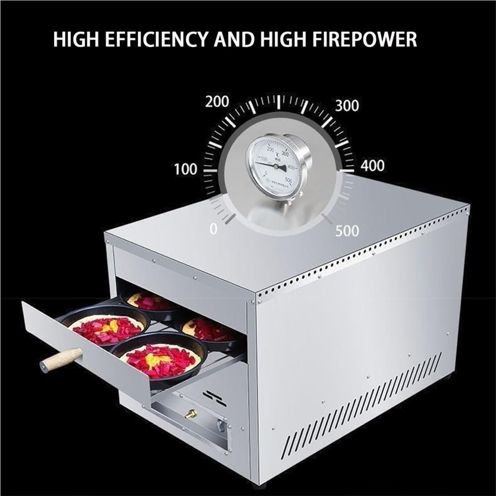 Outdoor Pizza Oven, Stainless Steel Propane Oven, Large Capacity, Food Outdoor Oven for Camping, Backyard
