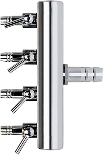 Miniatura 3 de Válvula de control de la palanca del divisor del flujo de aire de las maneras del tanque de peces del acuario del acero inoxidable