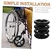 NOLITOY 4pcs Wheelchair Front Wheel Replacement Heavy Duty Wheel Wheelchair Accessories Smooth Quiet and Wear-Resistant