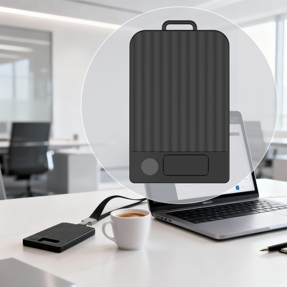 Étui de protection magnétique compatible Plaud Note Plaud Note Pro 2025, coque polycarbonate transparent étanche antichoc noir