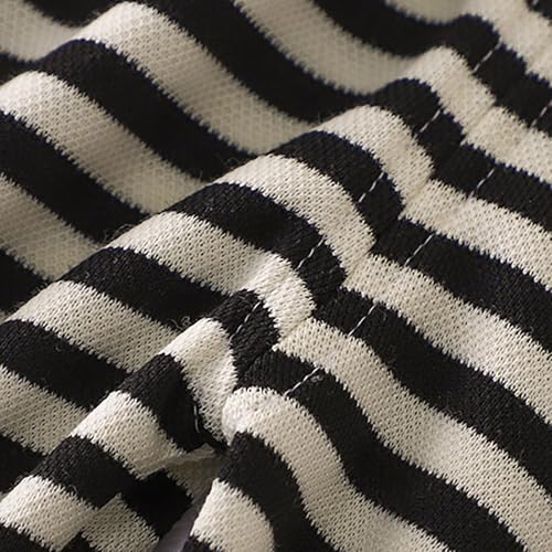 Toddler Baby Striped Harem Bloomers Pants Breathable Cozy Cotton Pants Boys Girls Unisex Athletic Joggers Trousers4