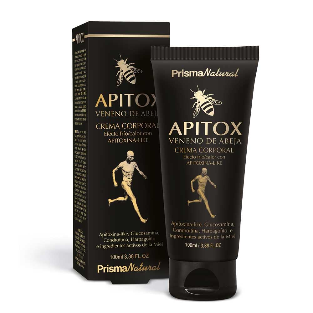 Prisma Natural. Apitox Crema Veneno de Abeja, uso tópico corporal con apitoxina like. Rápida absorción. Para espalda, piernas, rodillas...100ml
