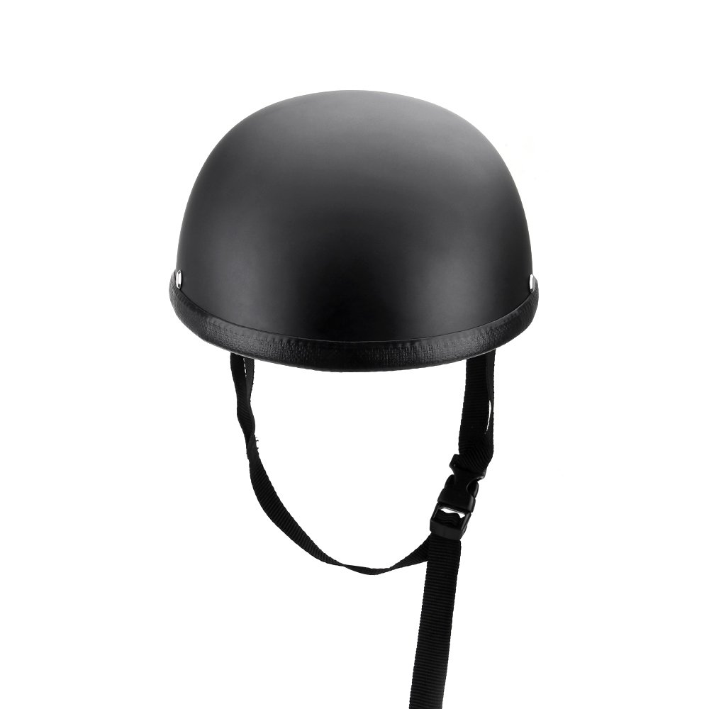Cocoarm Casco semi-caschi per moto, con profilo mezzo viso, colore nero (XL)