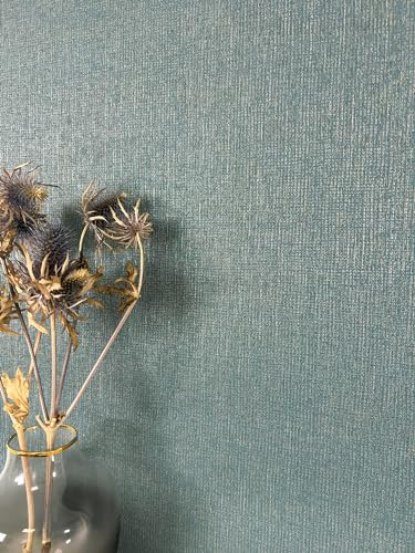 NEWROOM Papel pintado Azul Brillante Claro Tejido no Tejido - Col...