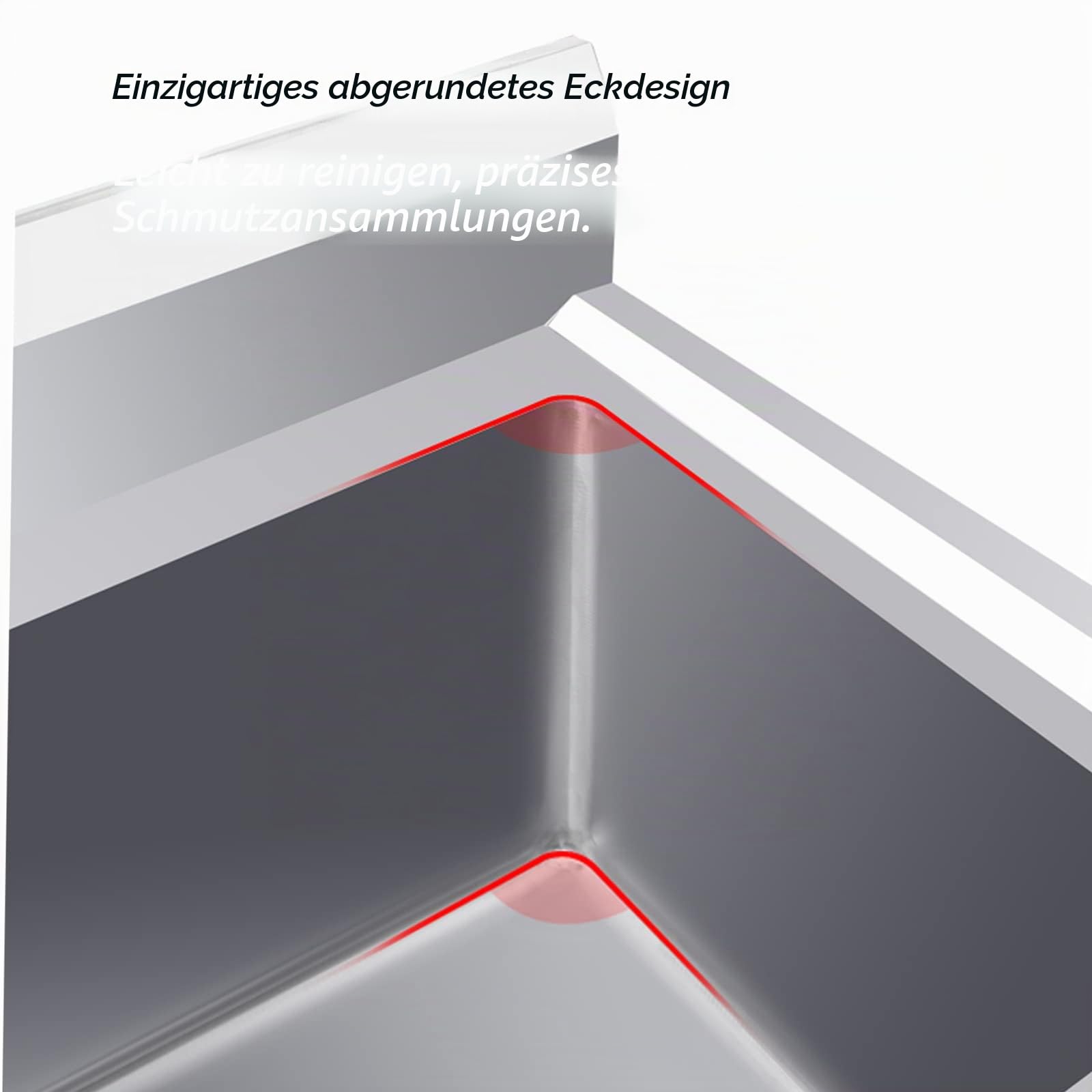LBONG Freistehende Edelstahl Spülbecken Große Waschbecken Gewerbliche Waschtrog Gartenwaschbecken mit Wasserhahn(100X70X80cm/39.3X27.5X31.4in,11.8" Deep)