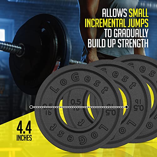 Logest Fractional Olympic Plates Set Of 8-0.50Lb Plates Fractional Weight Plates Designed For Olympic Barbells For Strength Training And Micro Plates Olympic Weight Plates #TOP1