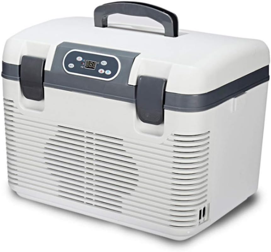 19L Car Refrigerator Freeze Heating DC12-24V/AC220V Fridge Compressor for Car Home Picnic Refrigeration Heating -5~65 Degrees