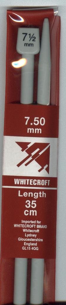 Whitecroft Grey 7.5Mm Knitting Needle 35Cm Straight
