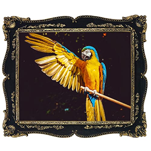Satisfive 8×10 Picture Frame, Vintage Antique Picture Frames With Glass Front Ornate Black Photo Frames With Mat Home Decor Bedroom Display Stand (8×10 Inch, Black) #TOP2