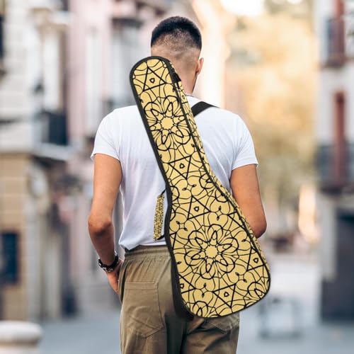 JRHEJTHH Housse imperméable pour ukulélé en tissu Oxford durable et élégant avec sac de rangement style floral géométrique – Jaune, Multicolore., 25.9x9x3.1in/66x23x8cm, Moderne - Les Beatles, Paul McCartney, John Lennon, RIngo Starr, George Harrison JRHEJTHH Housse imperméable pour ukulélé en tissu Oxford durable et élégant avec sac de rangement style floral géométrique – Jaune, Multicolore., 25.9x9x3.1in/66x23x8cm, Moderne – Image 6