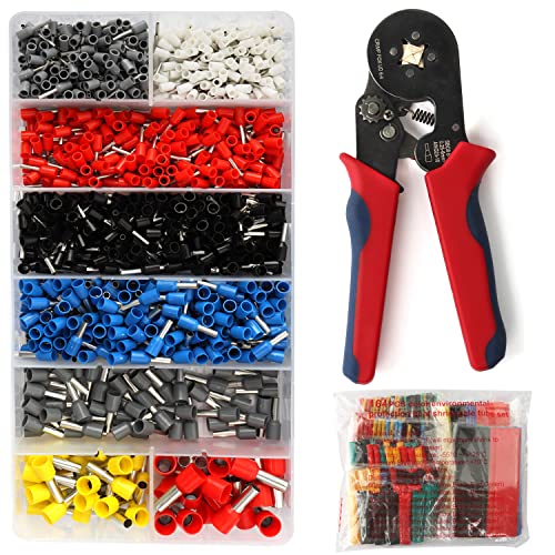 Juego de 1200 pinzas de cable para crimpar, juego de alicates de cable Cover