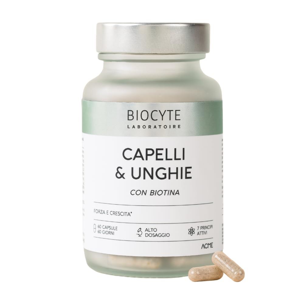 Integratore ad alto dosaggio di biotina con cisteina, metionina e minerali