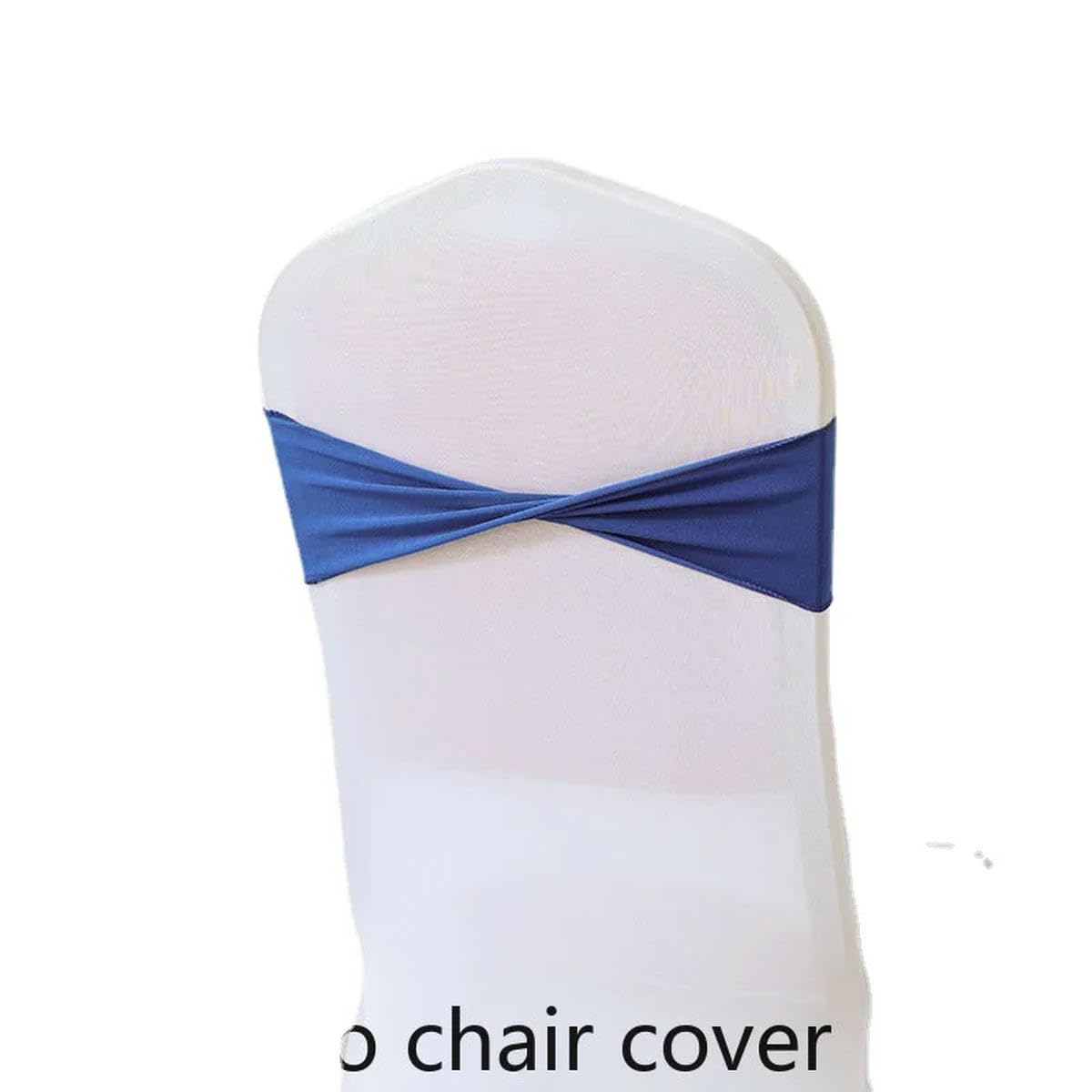 Stuhlschleifen, Hochzeit, Innen- und Außenbereich, Spandex, Stuhlknoten für Party, Veranstaltung, Hotel, Bankett, Dekoration, Stretch-Stuhlband, schwarz, 50 Stück