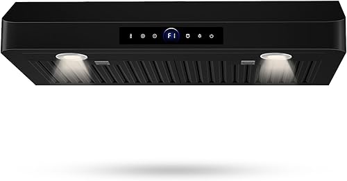 Miniatura 11 de Campana extractora de 30 pulgadas para debajo del gabinete, 1200 CFM, campana de ventilación de acero inoxidable ultra potente con 4 velocidades,