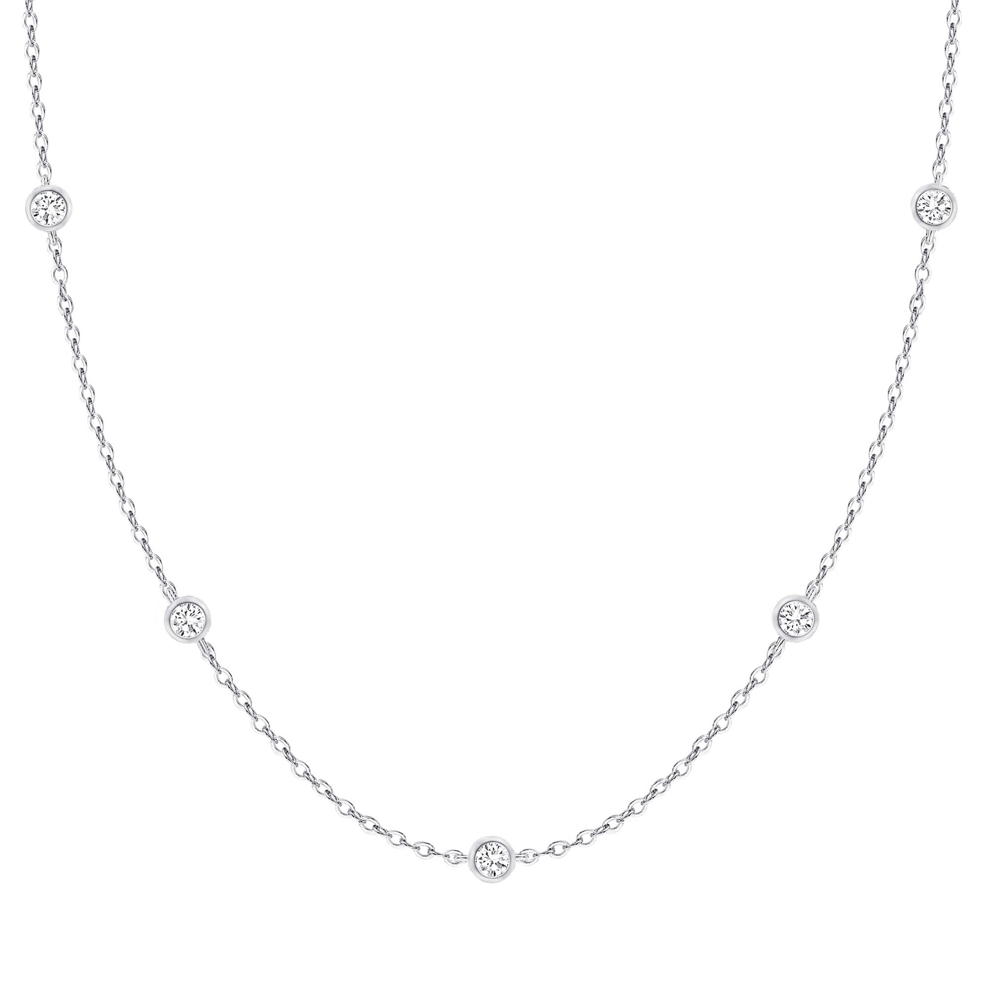 FUNEIA Dainty Silver Gold Necklaces for Women Trendy Non Tarnish 14K Gold Plated Cubic Zirconia Necklace Layered Cute Butterfly Heart Station Choker Necklace Stack for Wedding Prom Brides Jewelry