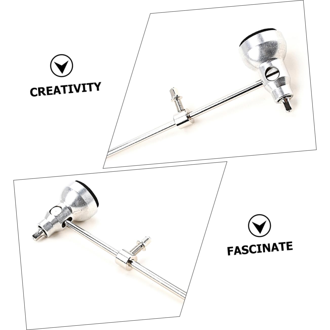 TOYANDONA 2pezzi Beater Per Batteria Con Testa Regolabile Accessorio Metallo Per Pedaliera Della Grancassa Per Musicisti e Studenti Di Percussione