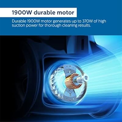 Philips PowerPro FC9352/01-Compact Bagless Vacuum Cleaner for home, Compact and Lightweight, 1900Watts for powerful suction, with PowerCyclone 5 Technology and MultiClean Nozzle for thorough cleaning. - Image 3