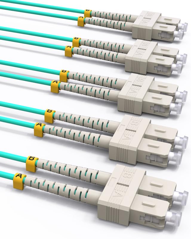 Câble fibre optique OM3 SC-SC 10 Go duplex multimode 50/125 pour liaison serveur
