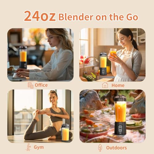 Image of Portable Blender, Personal Blenders with Pulse Mode, Smoothie & Shake Maker