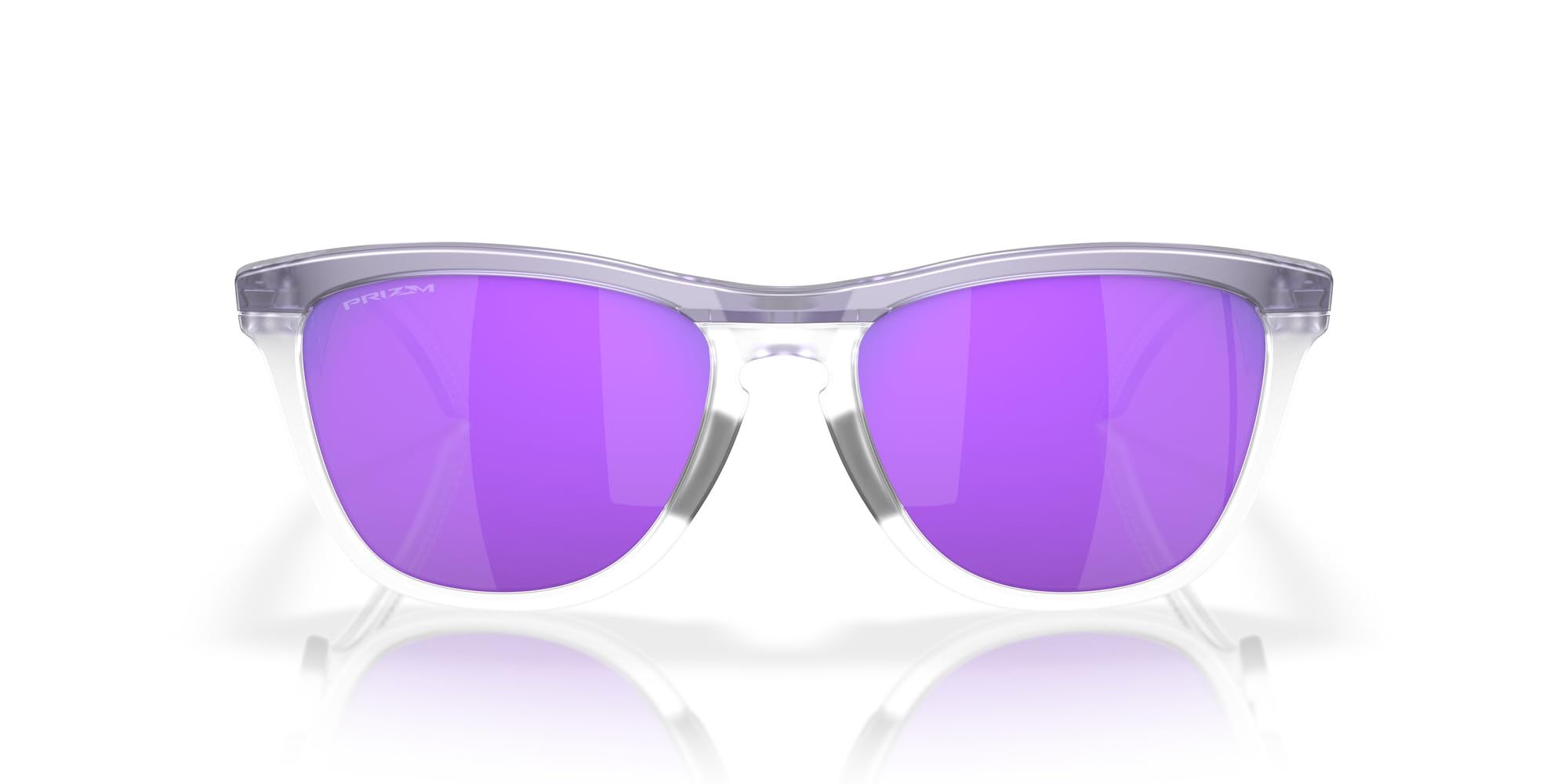 OO9289 Frogskins Hybrid Sunglasses, Matte Transparent Lilac/Clear/Prizm Violet, 55 mm