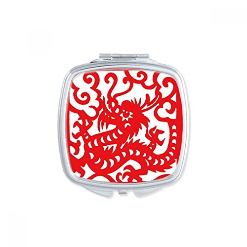 Miroir de poche dragon compact pour sac à main nomade