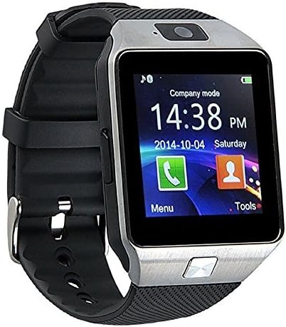MakCreate Bluetooth Smart Watch SmartWatch with Camera for Iphone and Android Smartphones(Silver)