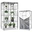 Okcool Waterproof Wire Shelf Cover - 36"W X 14"D X 54"H, 600D Oxford, Clear PVC Front - View #6