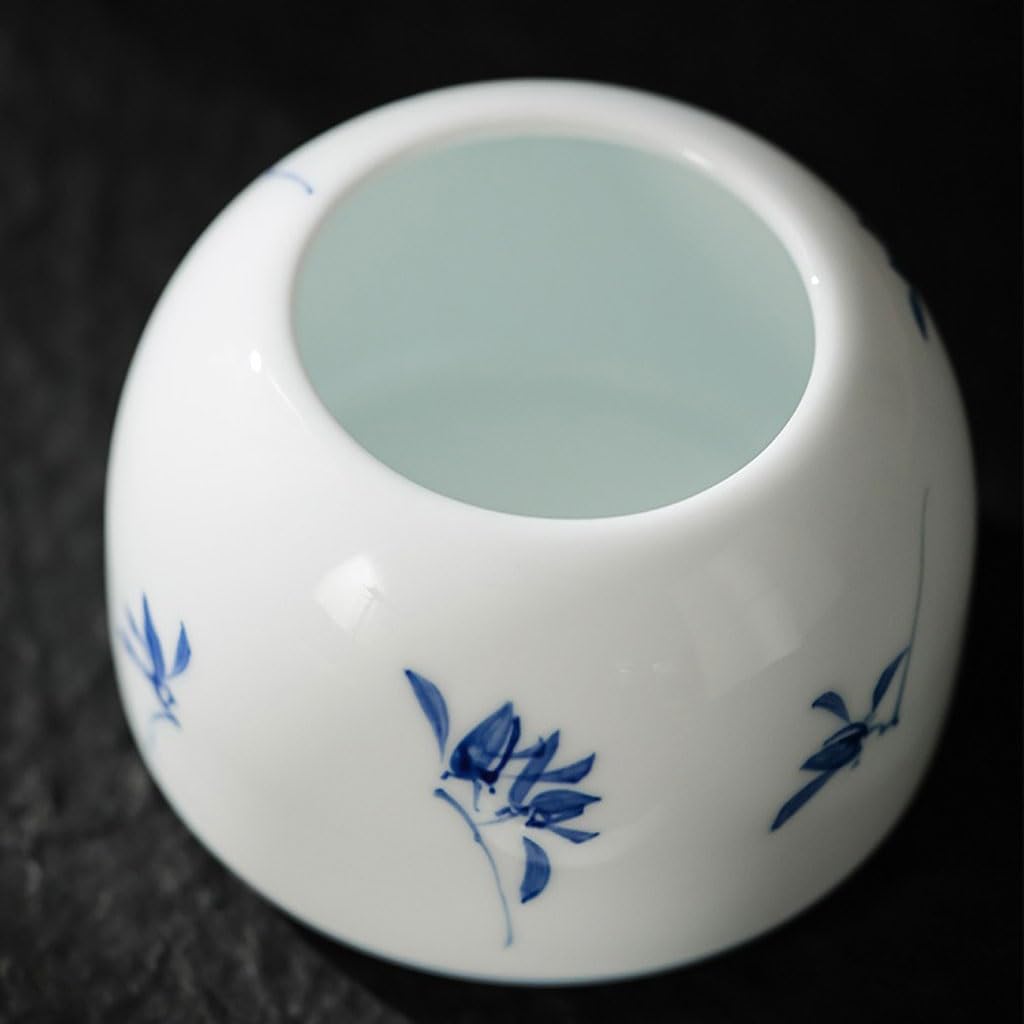 Słoiki do przechowywania Kuchnia Podróżna herbata Kwiatowa Herbata Magazyn Herbaty Czysta Ręcznie malowana Motyl Orchidea Herbata Pudełko Ceramiczne Zamknięte Pudełko, Mały Przenośny Pojemnik Do