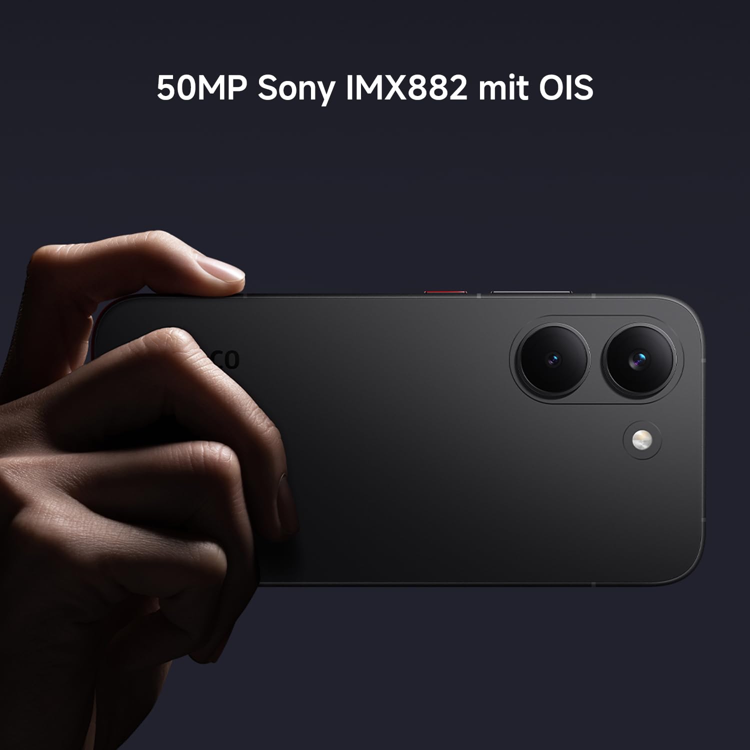 XIAOMI Poco X8 Pro Smartphone 8GB+256GB, Handy mit Android, Dimensity 8500-Ultra Prozessor, 6500mAh Akku, Ultra-helles AMOLED Display, 50MP Sony IMX882 Hauptkamera mit OIS, Schwarz, 3 Jahre Garantie | 50MP Cam, 2511FPC34G