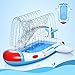 Ciskotu Planschbecken für Kinder, Raumschiff Splash Pad Planschbecken Baby, 180 cm Sprinkler Schwimmbad, Planschbecken Groß, Sommer Garten Aufblasbarer Pool, Kiddie Sprinkler Wasserspielzeug Pool