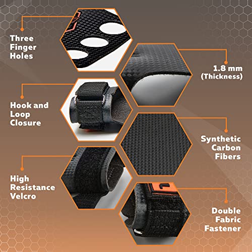 PICSIL RX carbon-grepen met 2 gaten en 3 gaten, handgrepen voor gewichtheffen, muscle-ups, pull-ups, gymnastiek… - Image 8