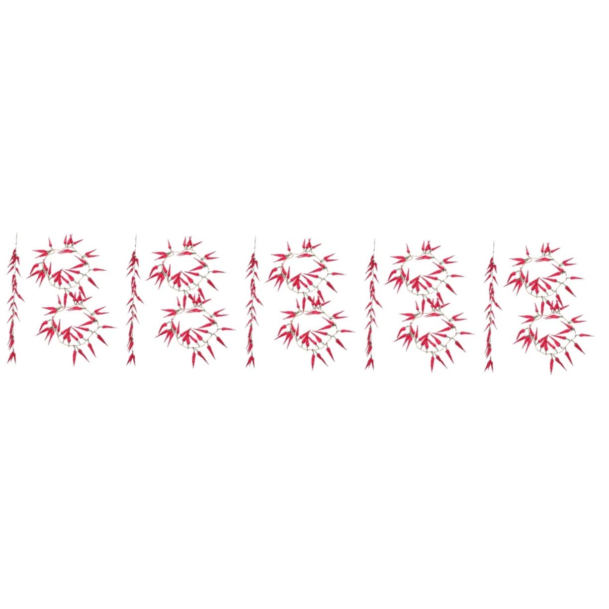 PRETYZOOM 15 Pz Spiedini di verdure simulati decorazione della parete della fattoria peperoncino artificiale pianta Decorazione fotografia verdure finte di simulazione Schiuma rosso