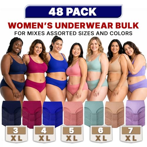 Image of Womens Panties in Bulk, Wholesale Ladies Brief Underwear, Homeless Shelters Charity Donations