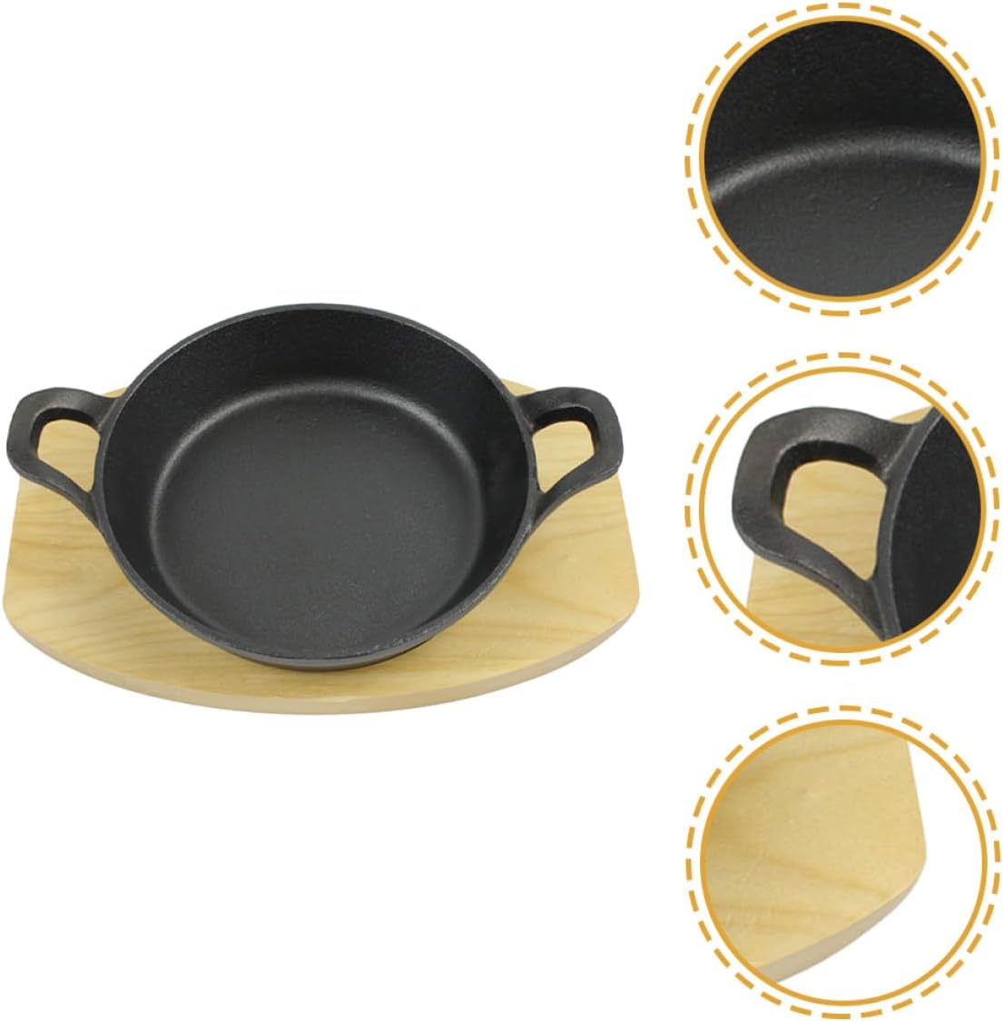 Hard Anodized Mini Omelette Pan Frying Pan for Breakfast Egg Frying Accessory